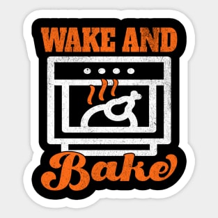 Wake and Bake Thanksgiving Sticker